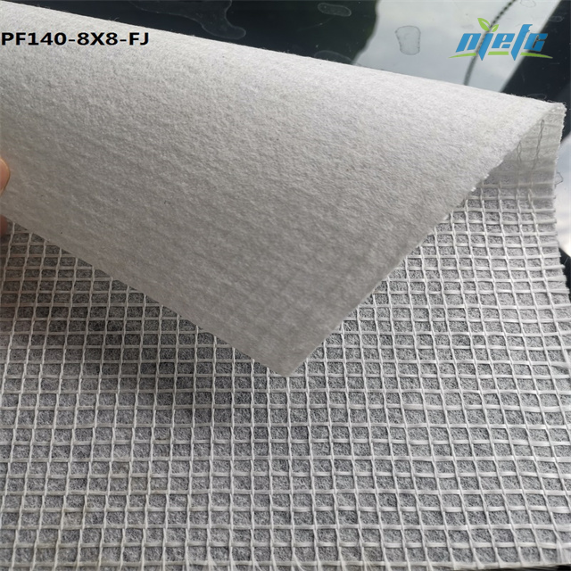 Su geçirmez bitümlü membran için yüksek mukavemetli Fiberglas Mesh Takviyeli Polyester Mat 